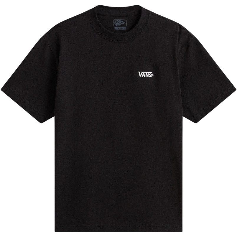 2026 Vans Mens Left Chest T-Shirt VN000TBXY28 - Black / White
